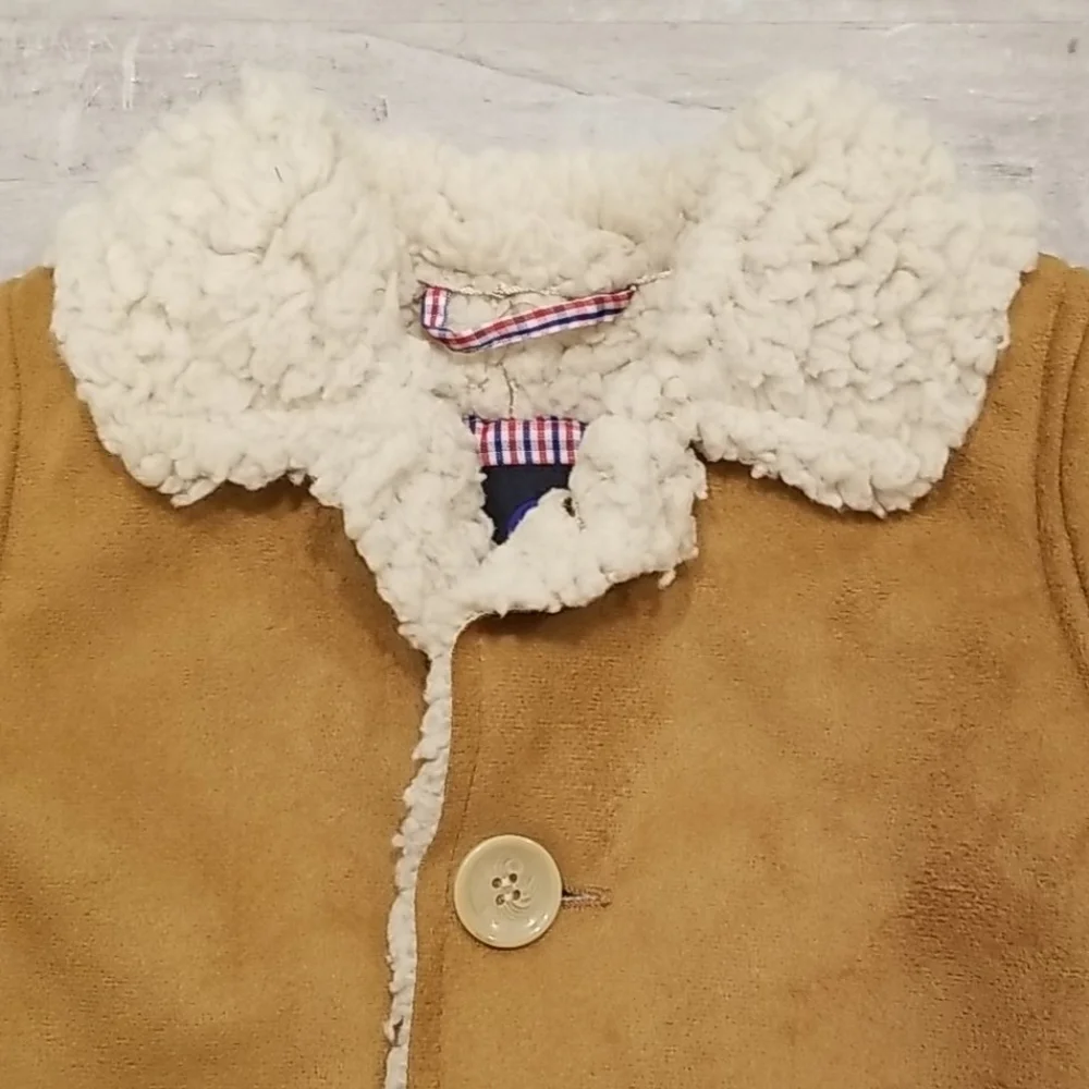 💕BEN SHERMAN💕 Textured Faux Fur Field Jacket 12M